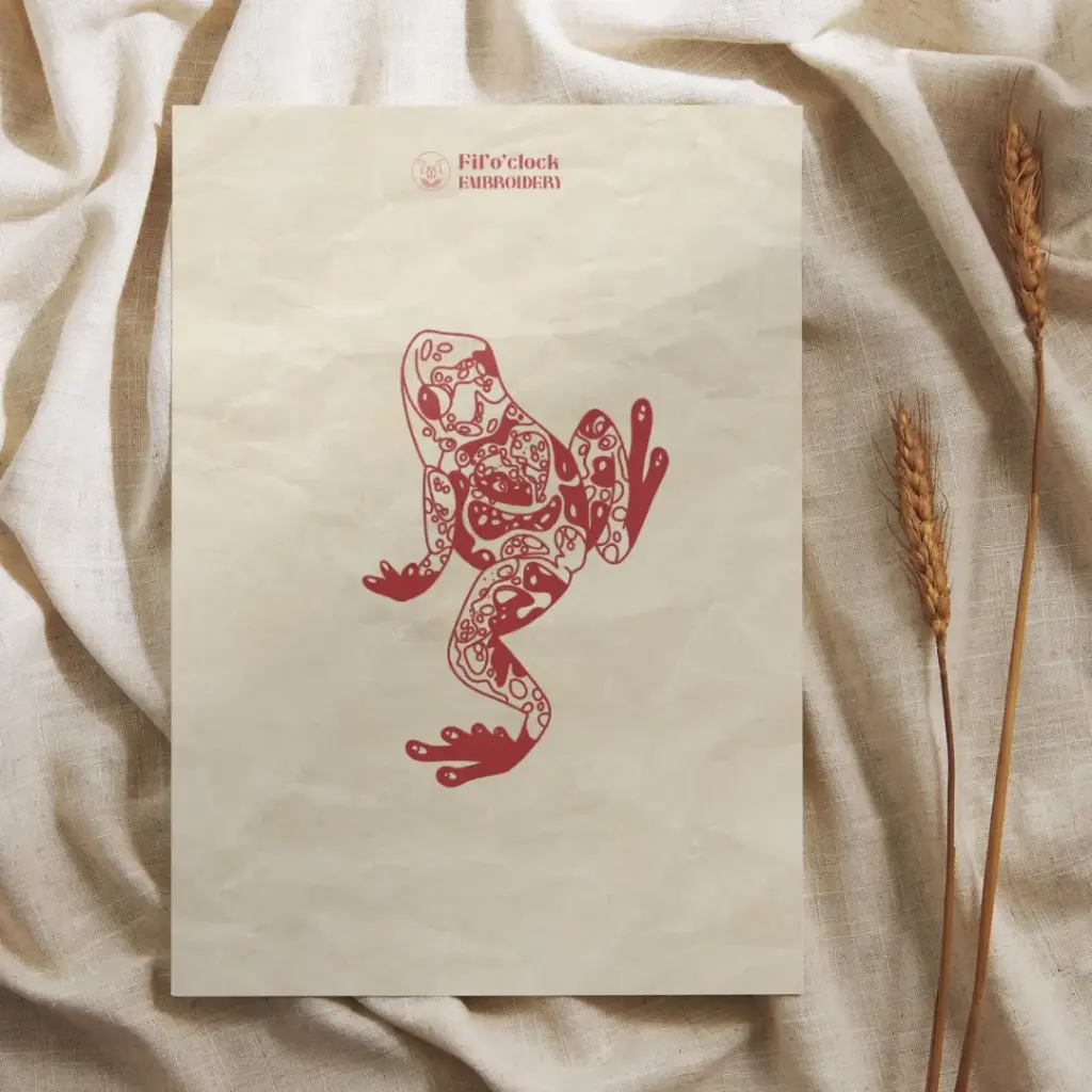 Carte illustrée grenouille 5