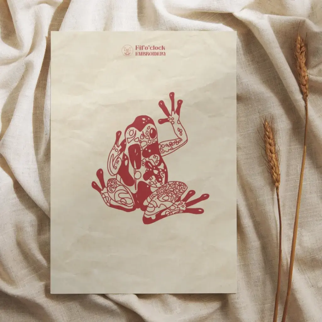 Carte illustrée grenouille 6