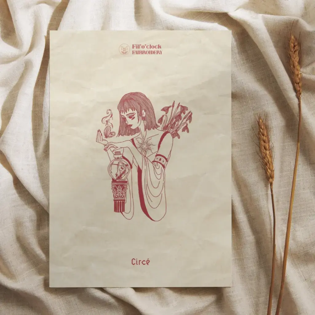 Carte illustrée Circé - Mythologie grecque