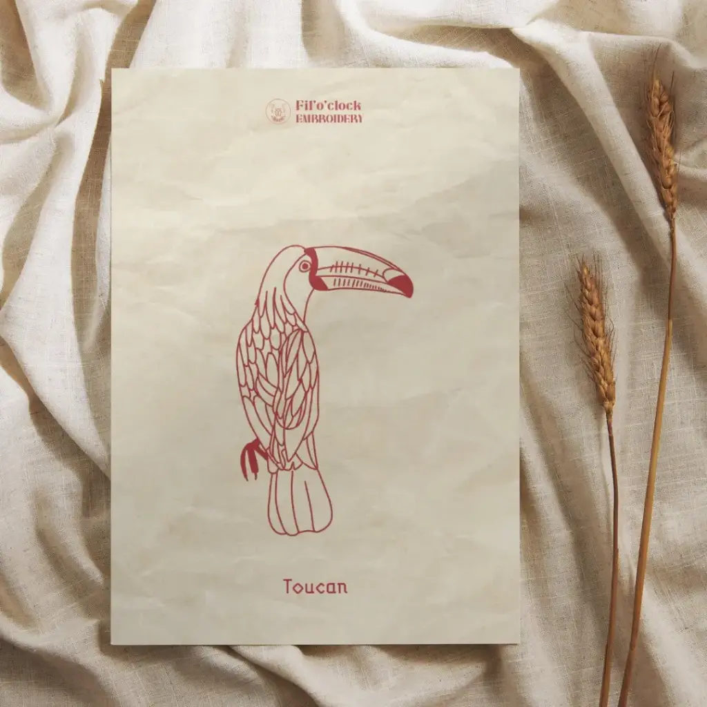 Carte illustrée Toucan - Oiseaux