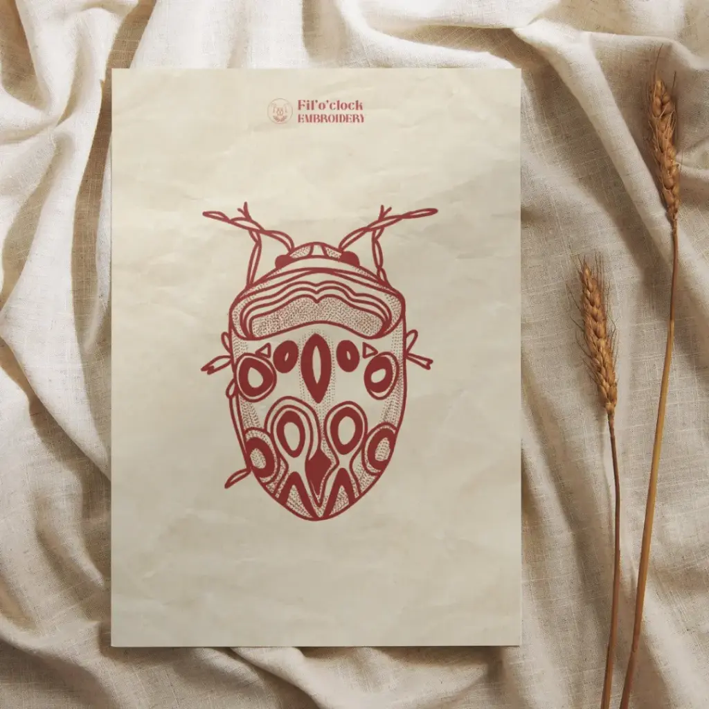 Carte illustrée Scarabée 5