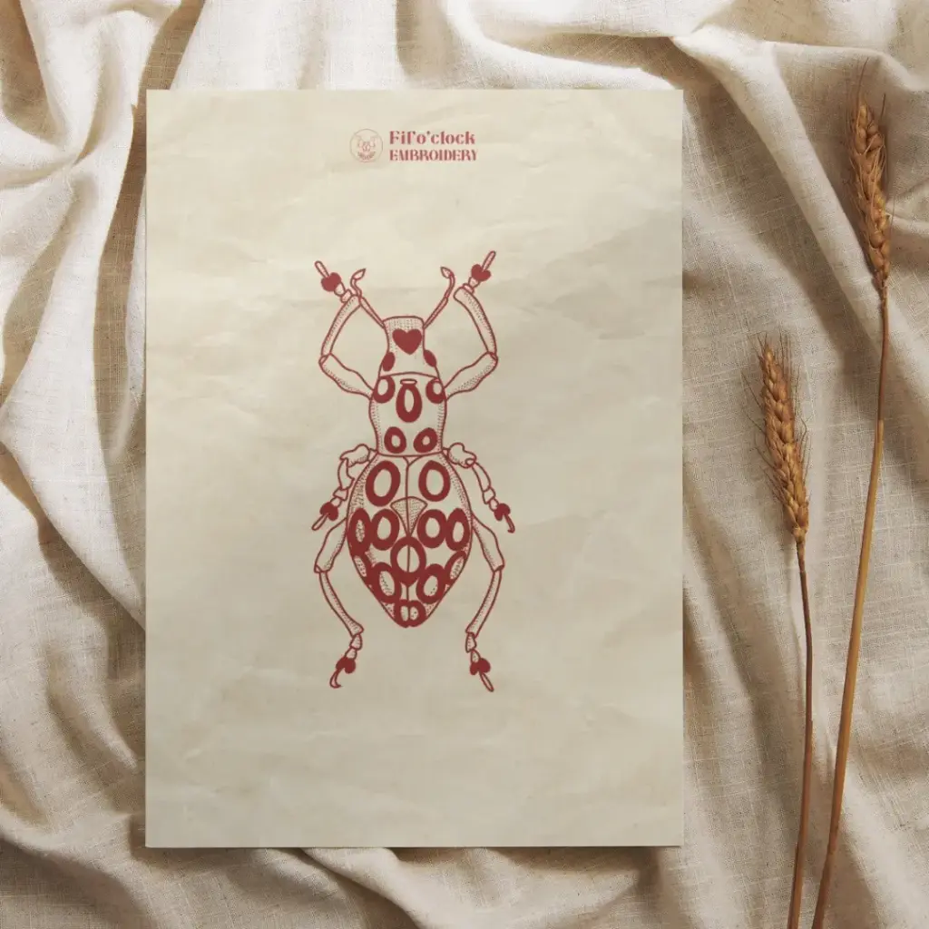 Carte illustrée Scarabée 9