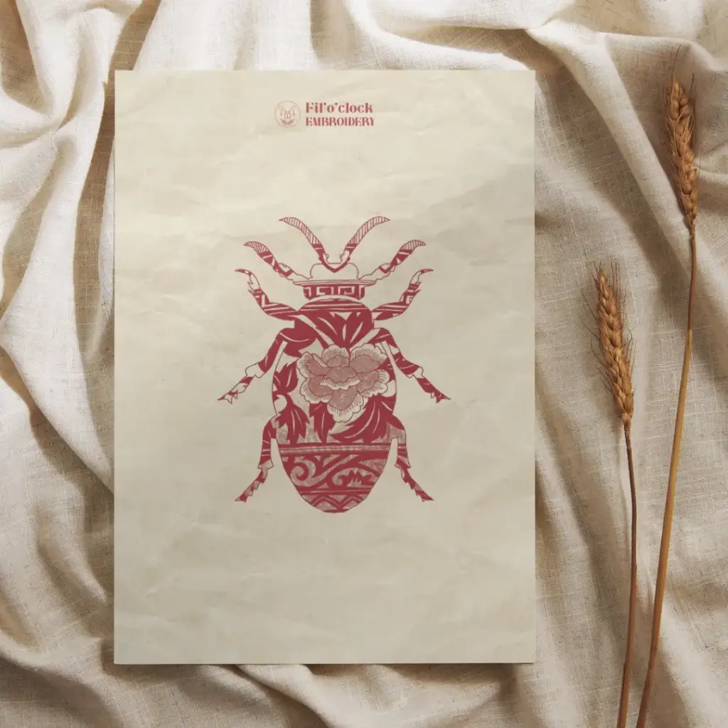 Carte illustrée Scarabée Ming 2