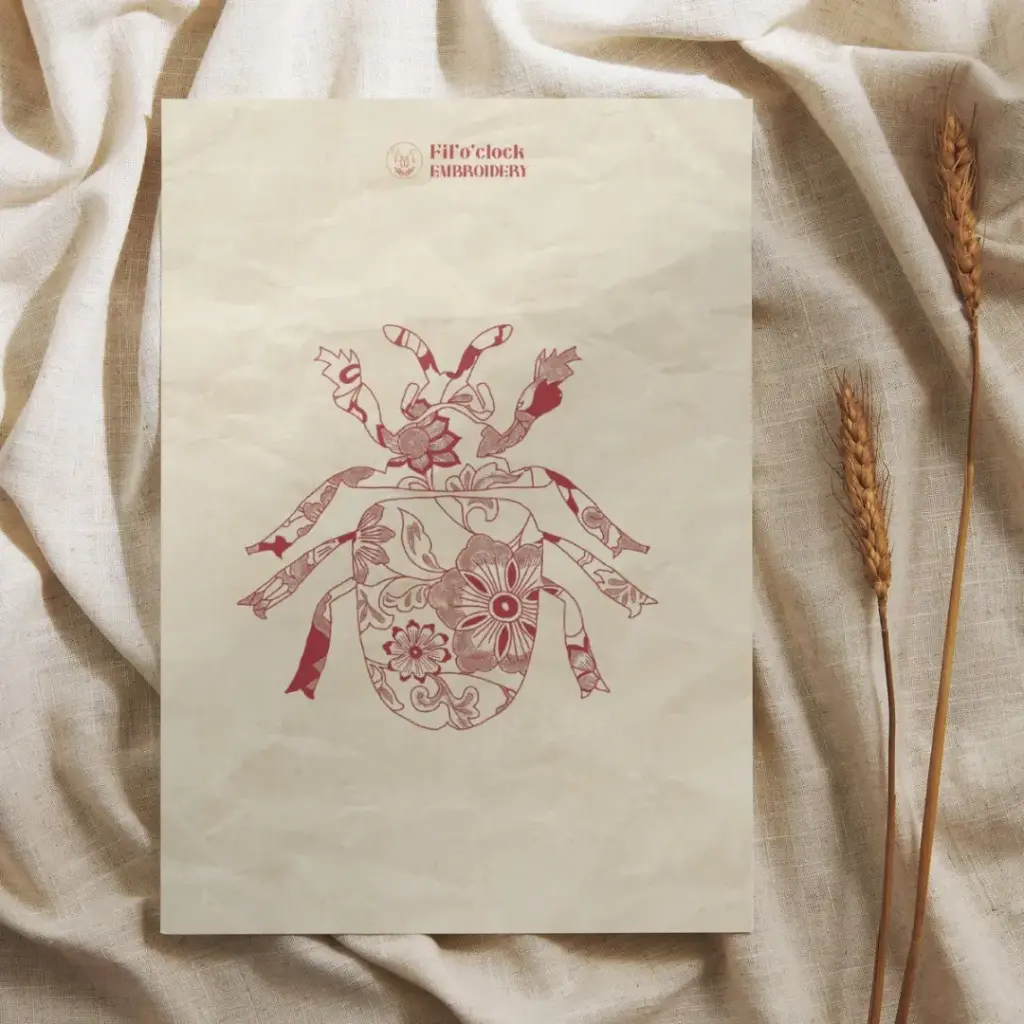 Carte illustrée Scarabée Ming 3