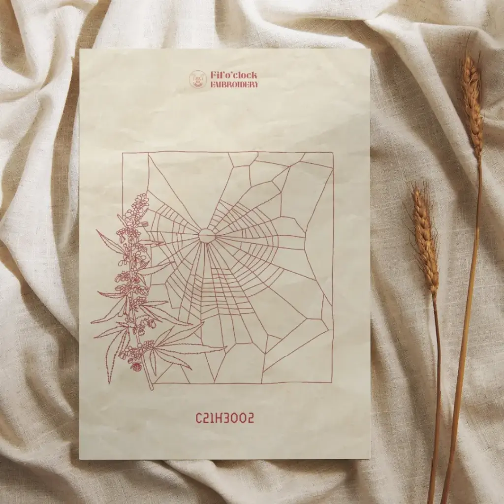 Carte illustrée Toile d'araignée 4