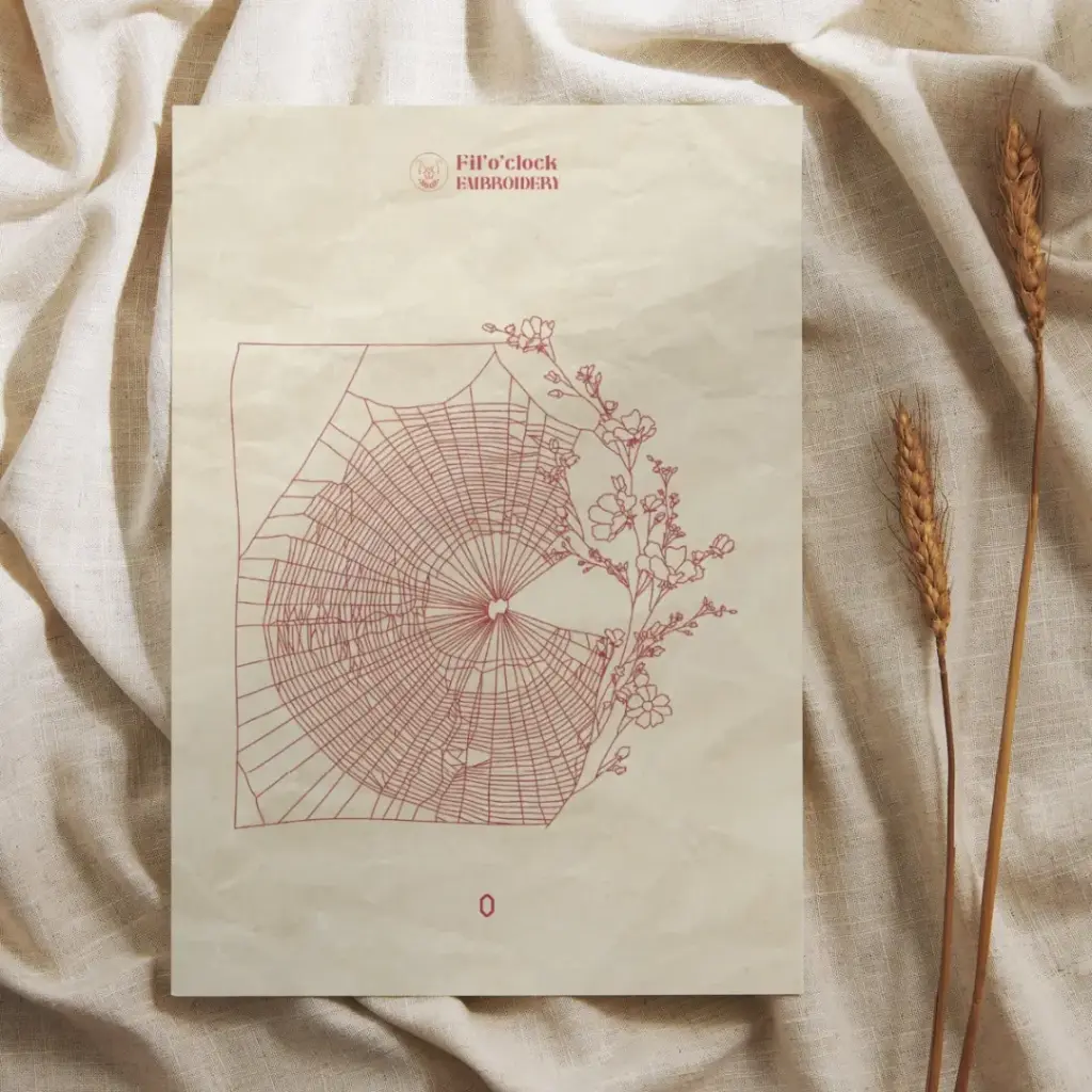 Carte illustrée Toile d'araignée 5