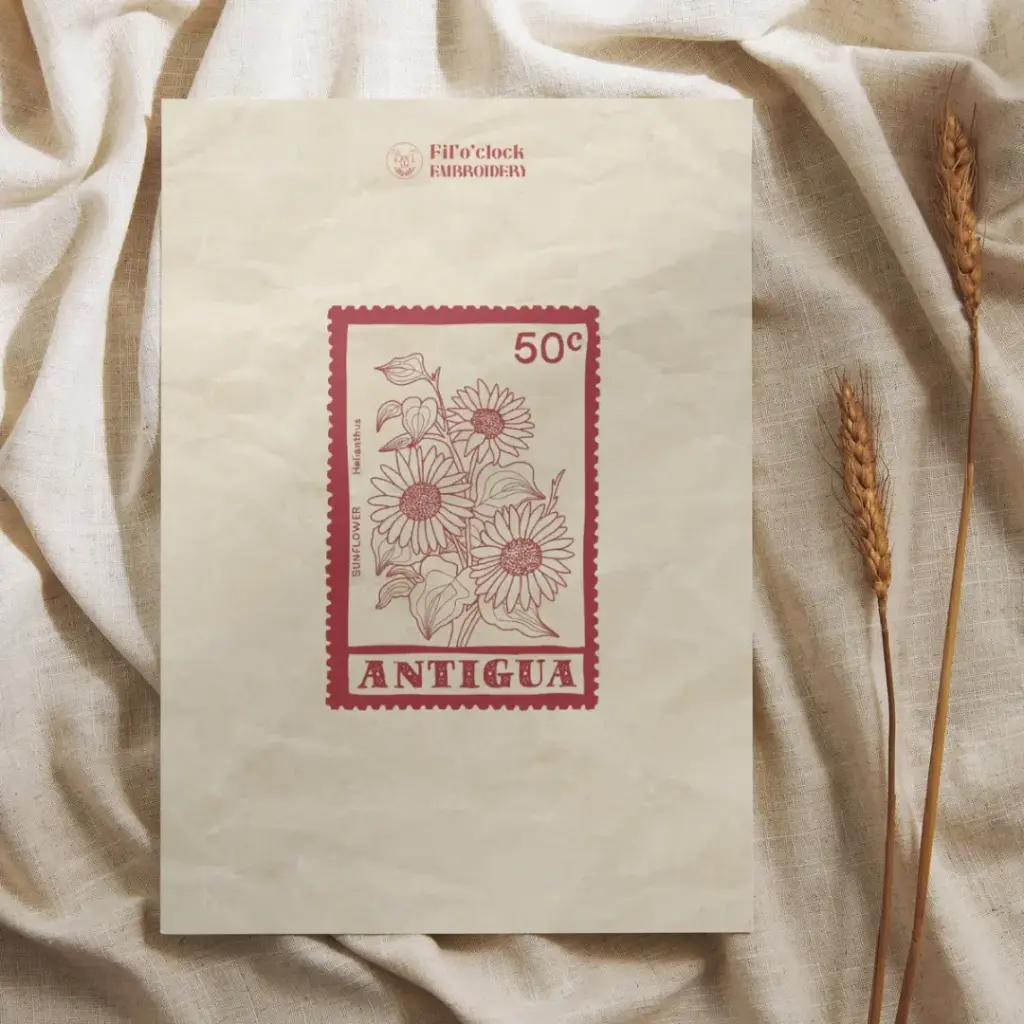 Carte illustrée timbre 6