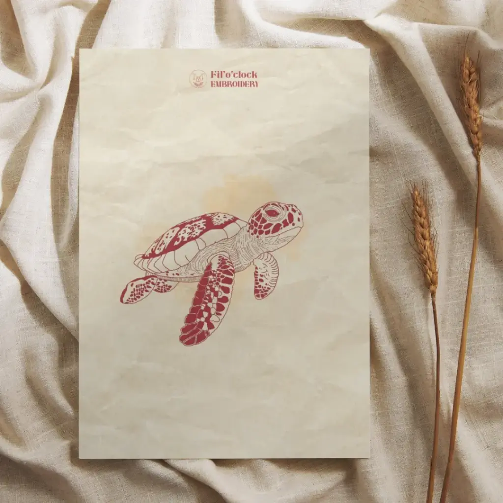 Carte illustrée Tortue 1