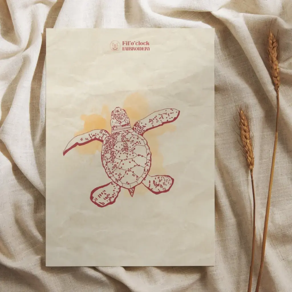 Carte illustrée Tortue 3