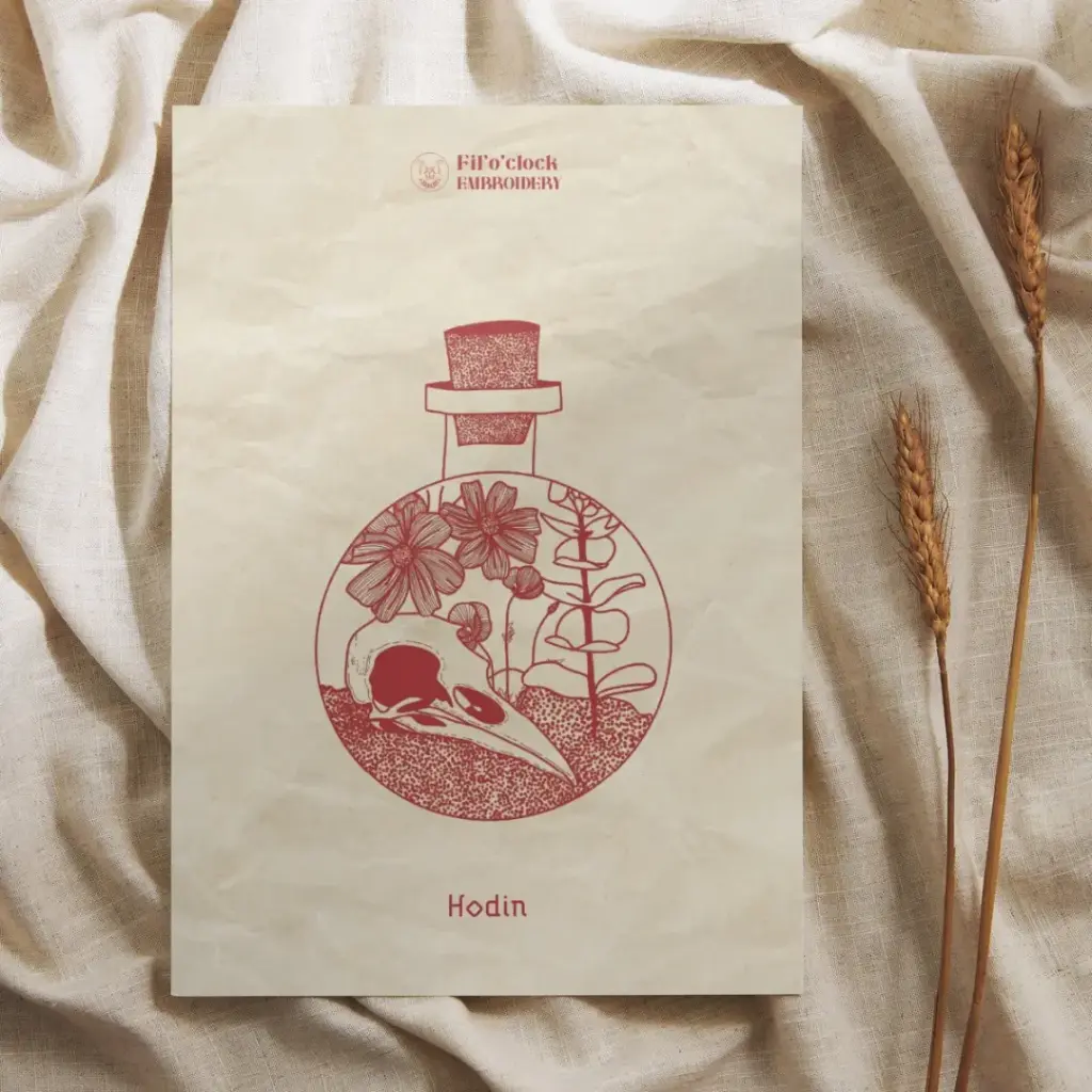 Carte illustrée Hodin - Witchy Jars