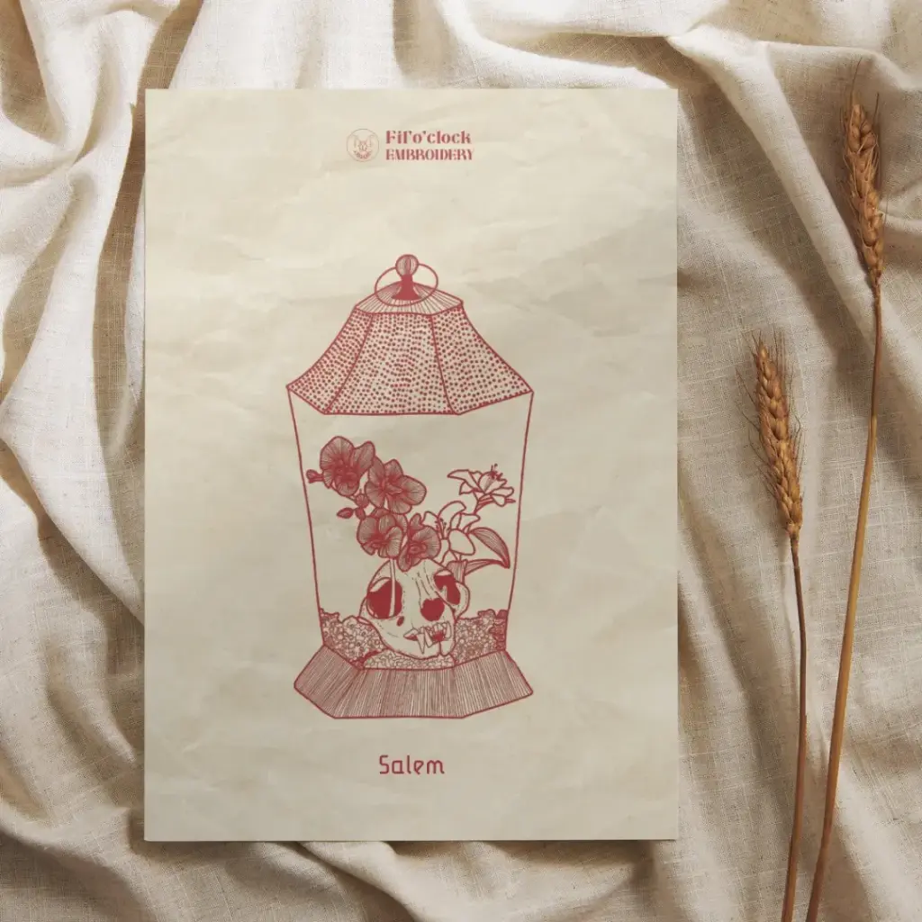 Carte illustrée Salem - Witchy  Jars
