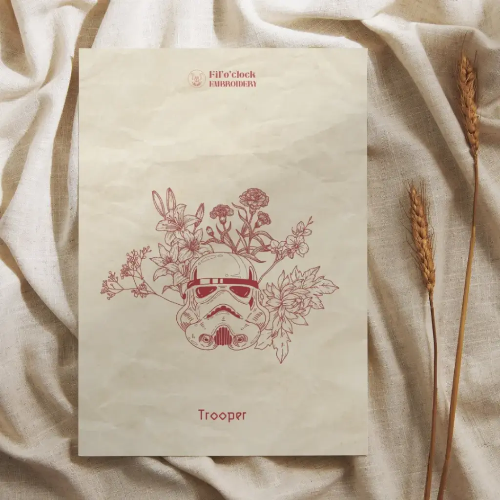 Carte illustrée Trooper (fanart Star Wars)