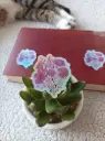 Sticker holographique & illustré - Bouquet 3