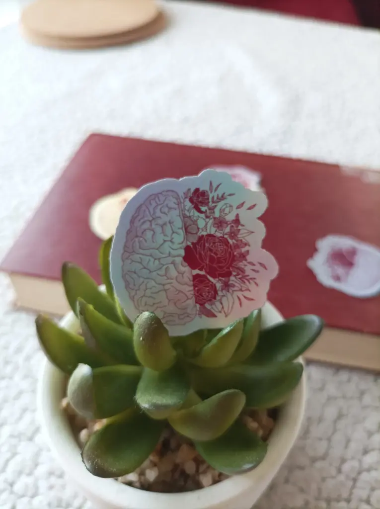 Sticker holographique & illustré - Cerveau