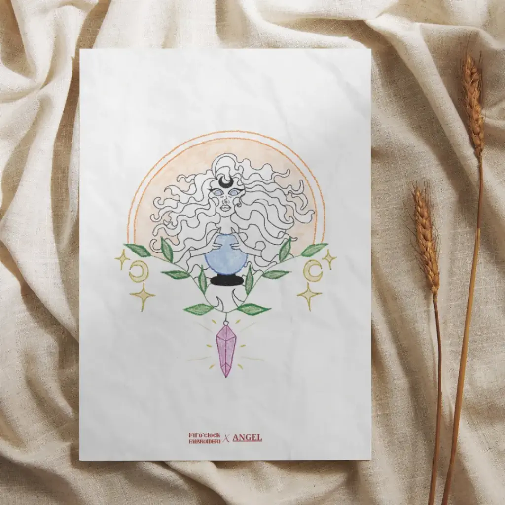 Carte illustrée The Witch - Fil'o'clock X Angel