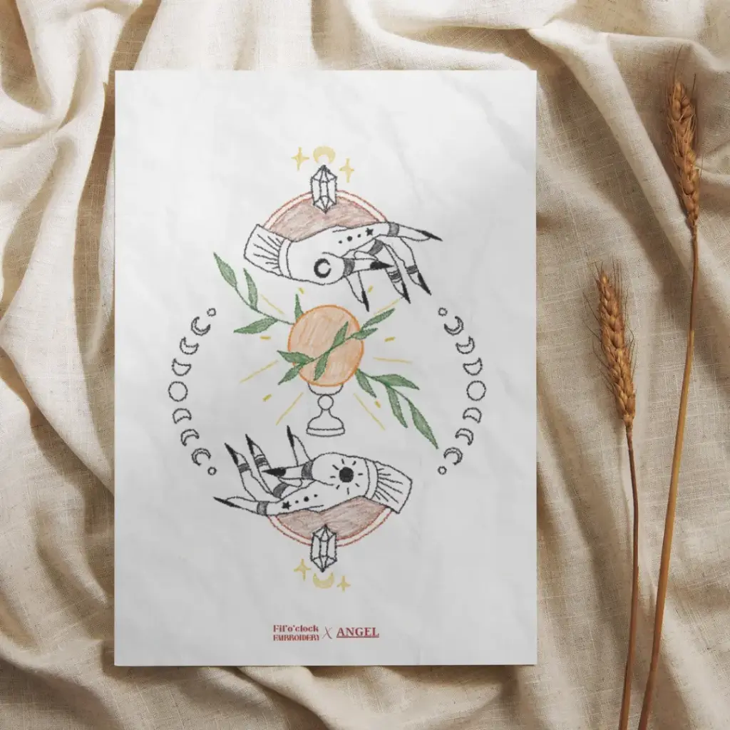 Carte illustrée The cristal Ball - Fil'o'clock X Angel