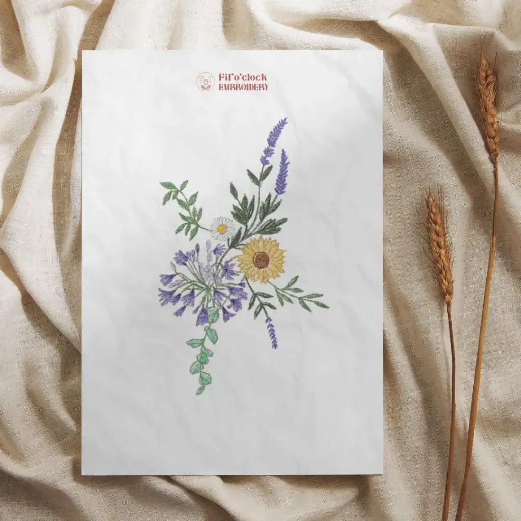 Carte illustrée Compo florale 2