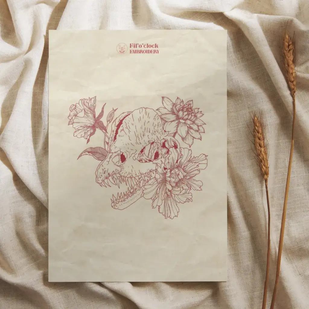 Carte illustrée Dilophosorus fleuri