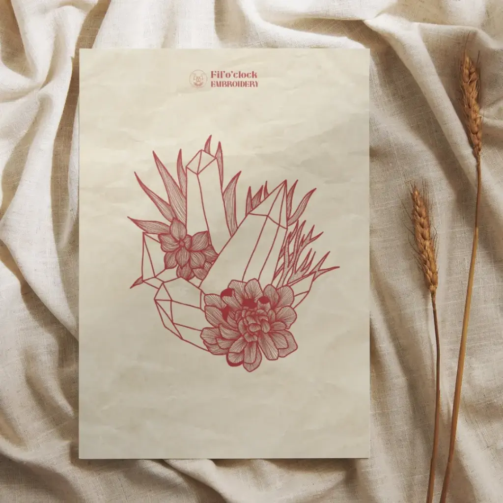 Carte illustrée cristaux 2