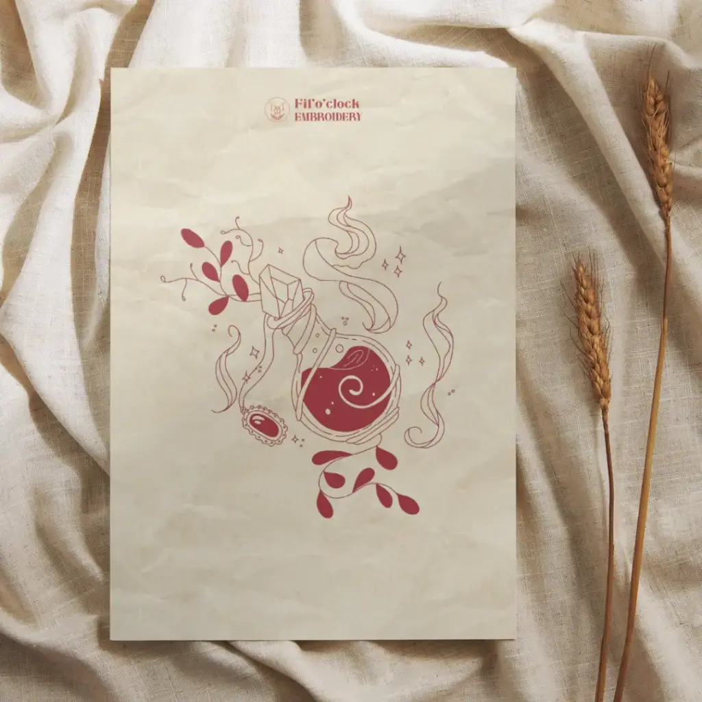 Carte illustrée Fiole magique 3