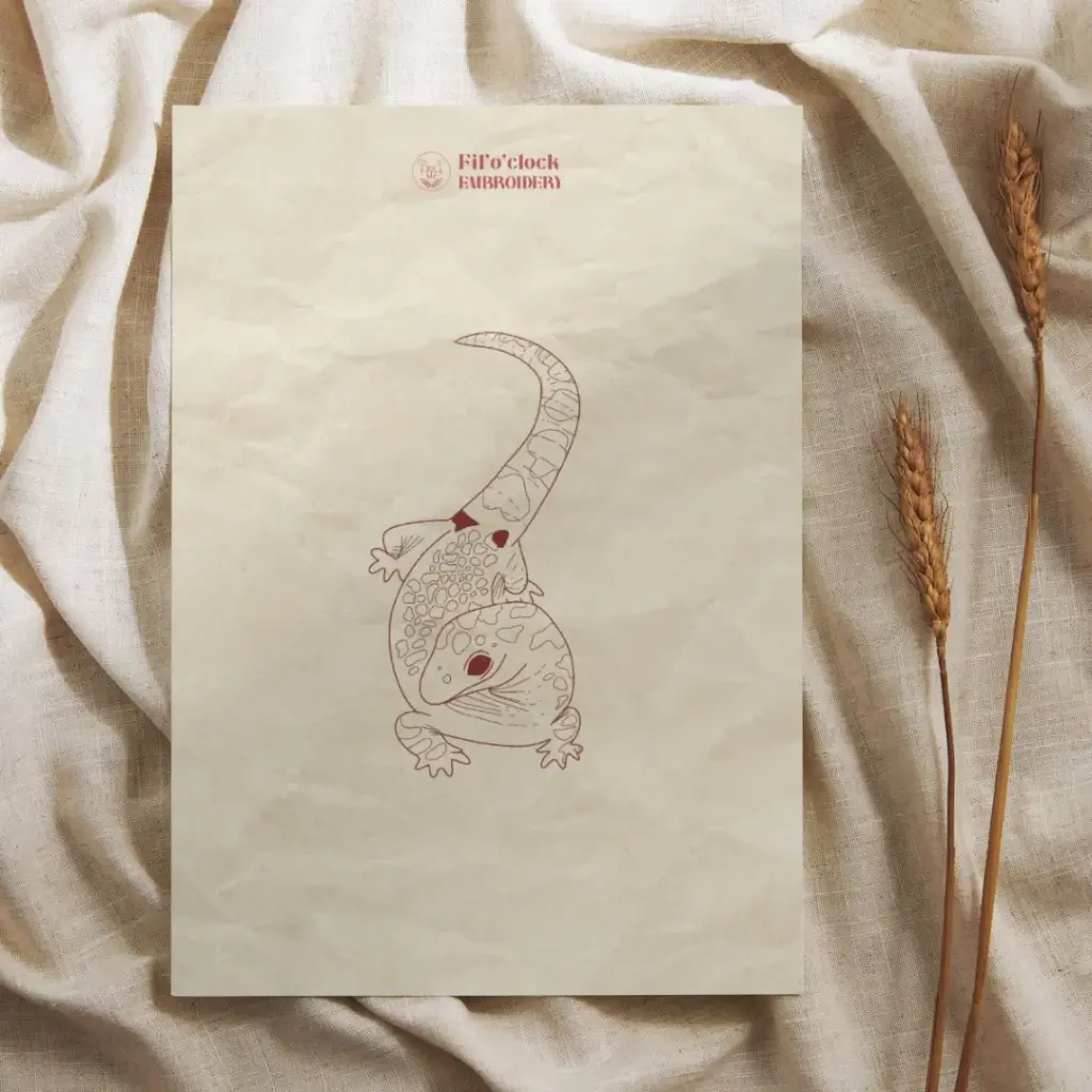 Carte illustrée Gecko 1