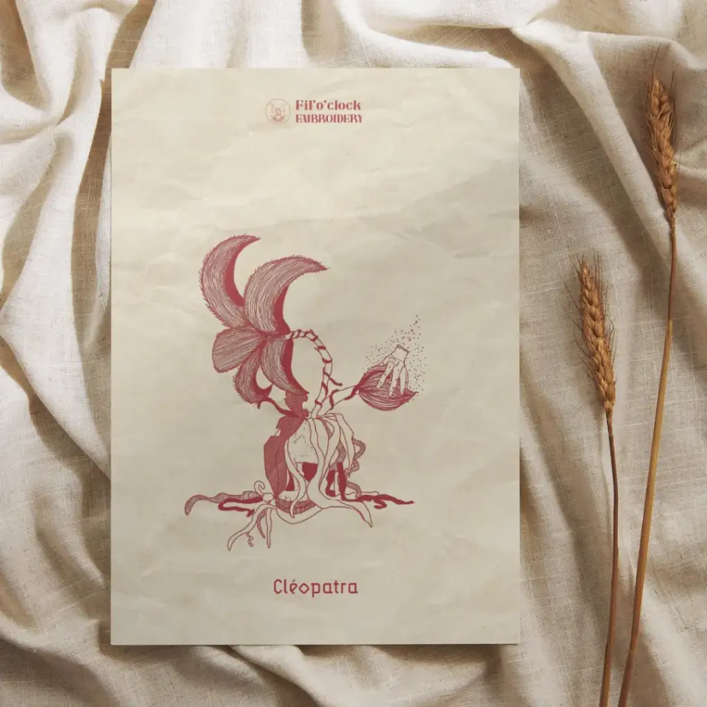 Carte illustrée Cléopatra - Plante de geeks
